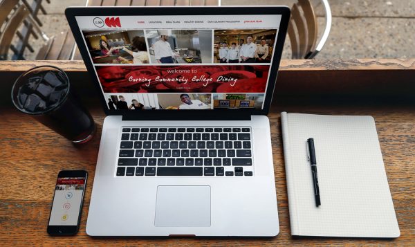 Corning Community College Dining mobile laptop