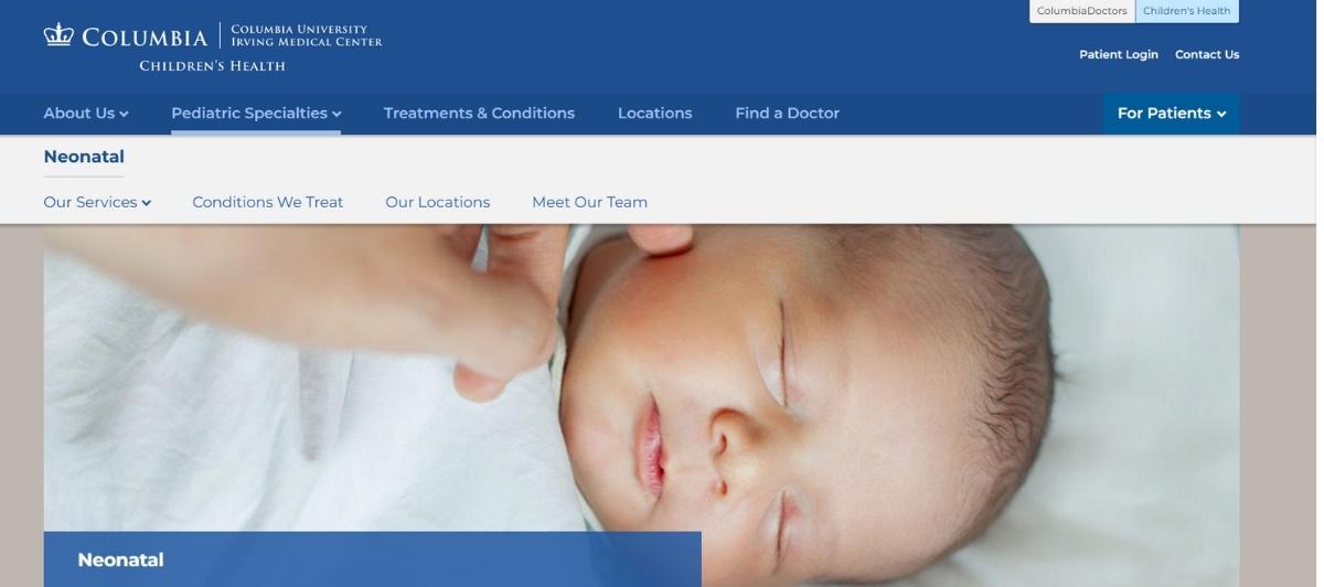 Sleeping newborn baby with eyes closed, cradled gently on a soft surface (neonatal care page)