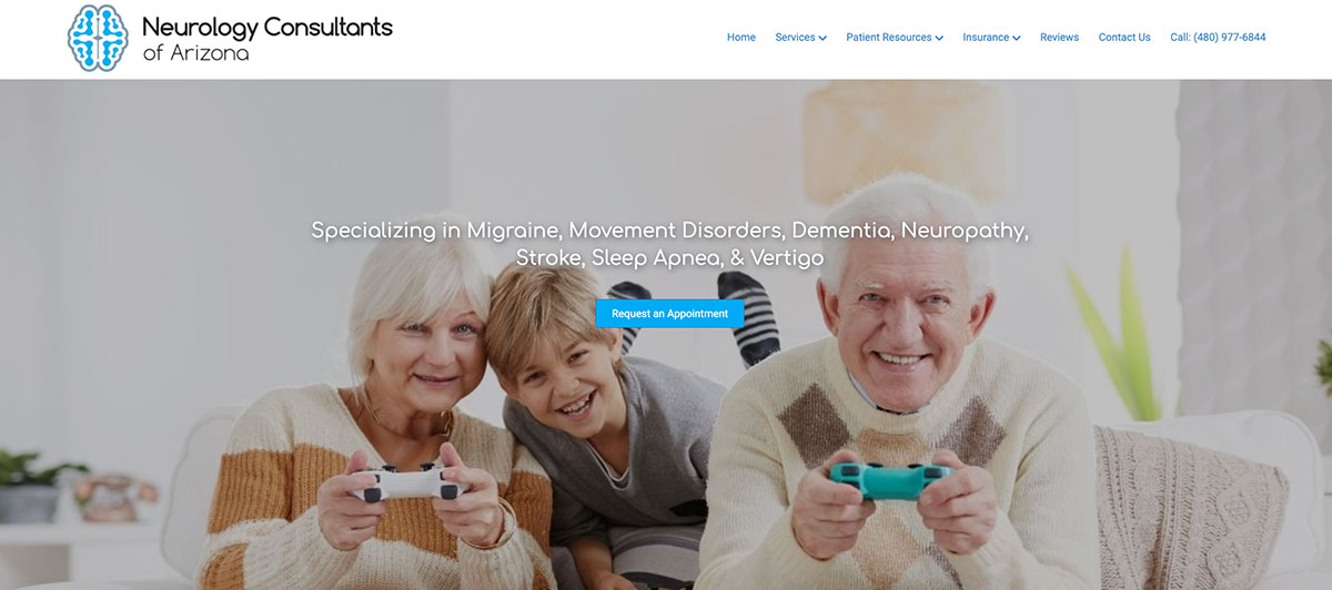 Neurology Consultants of Arizona homepage