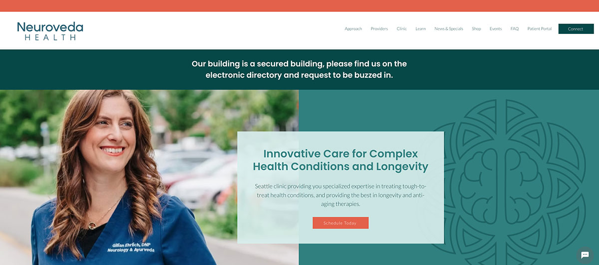 Neuroveda Health Center for Healing Neurology homepage