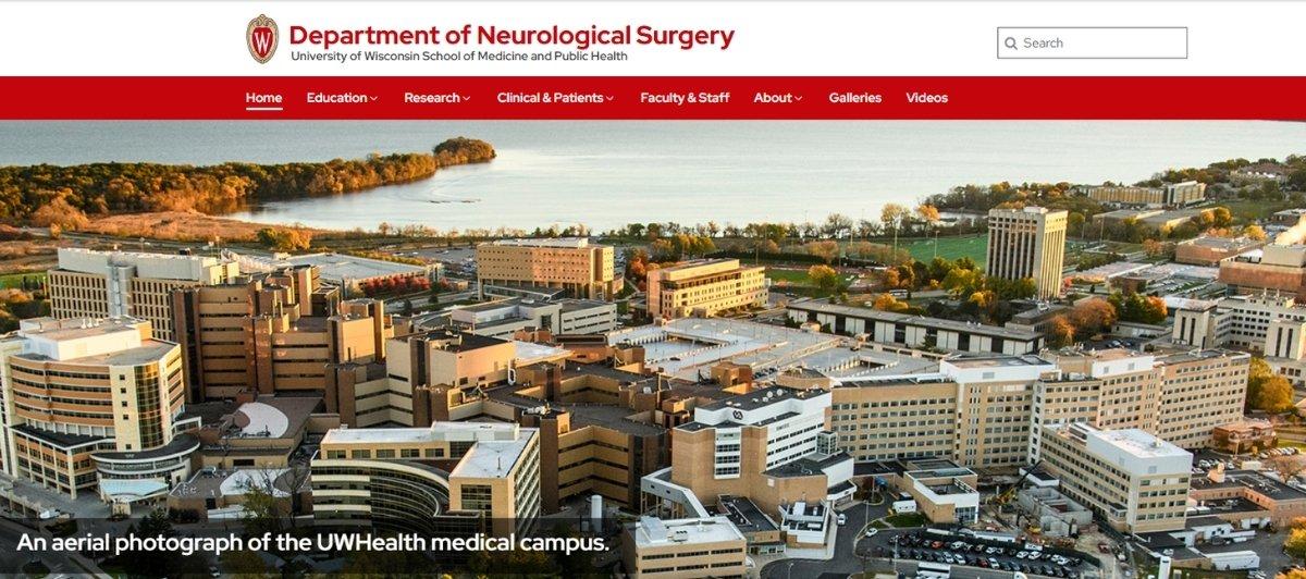 Aerial view of the UW Health medical campus showing multiple buildings and surrounding landscape.