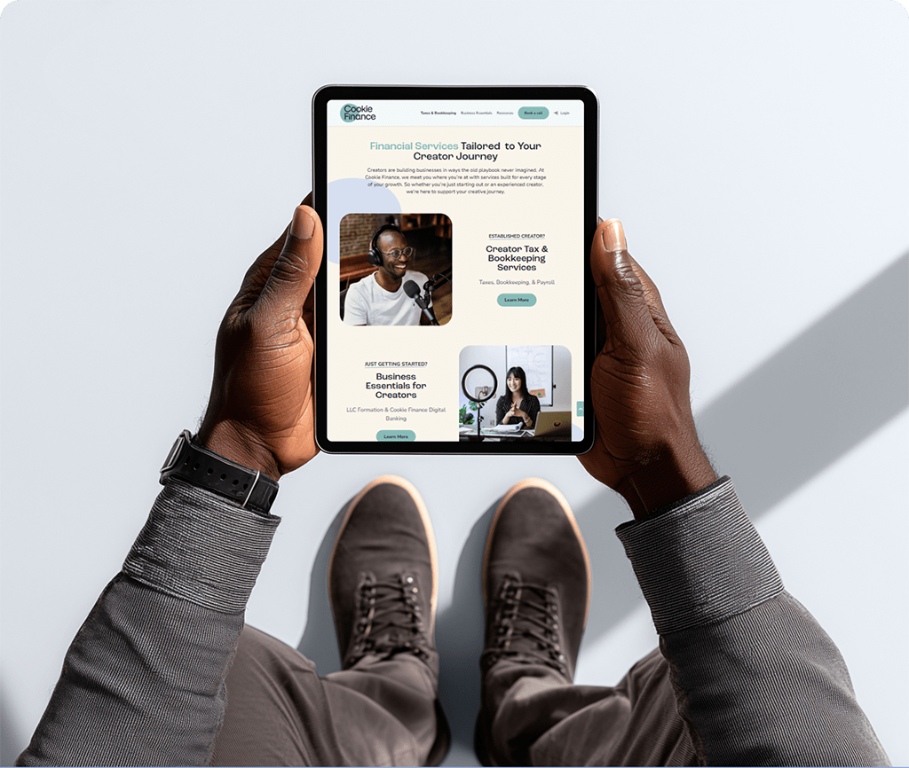 Cookie Finance tablet