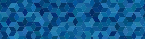 Cubes pattern in blue