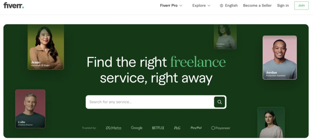 Find WordPress experts for hire on Fiverr