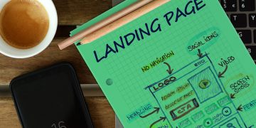 Landing page drawing
