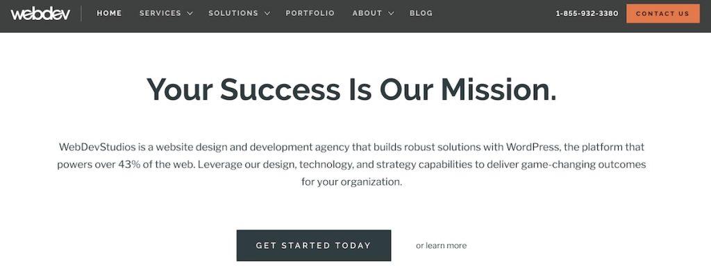 WebDevStudios is a web design agency